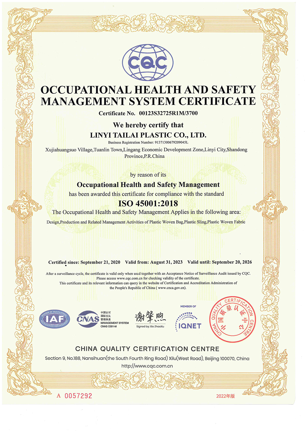 OCCUPATIONAL HEALTH AND SAFETYMANAGEMENT